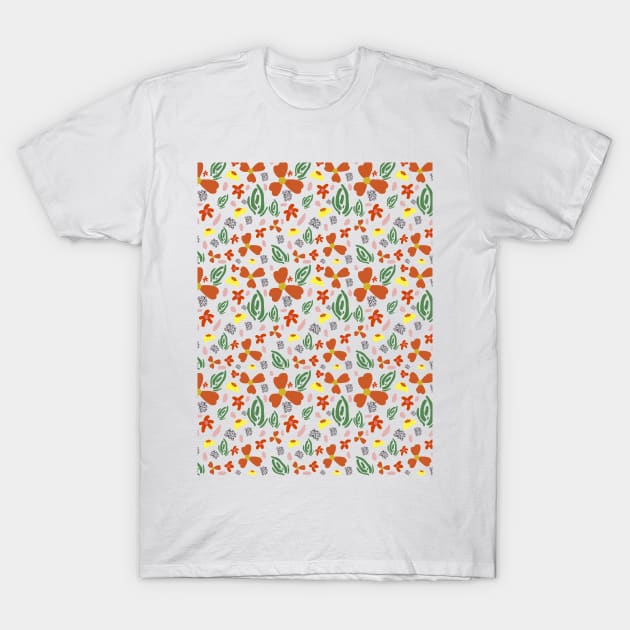 Fine Floral Foliage T-Shirt by bickspics